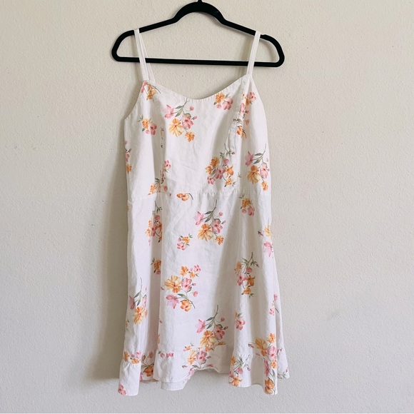 Old Navy Dresses & Skirts - Old Navy cami midi Floral Spaghetti Strap Dress size XL ruffled hem cottage core